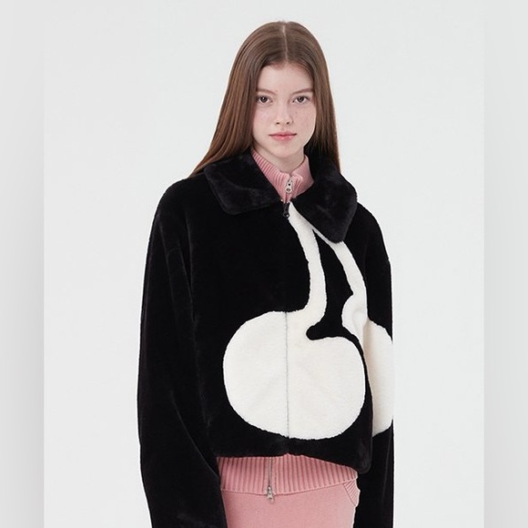 KIRSH Big Cherry Faux Fur Jumper - Picture 3 of 4